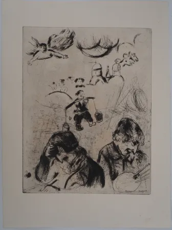 Gravura Chagall - Gogol et Chagall