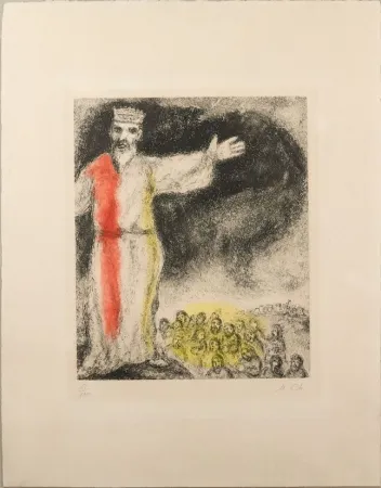 Gravura Chagall - Josué arrête le soleil