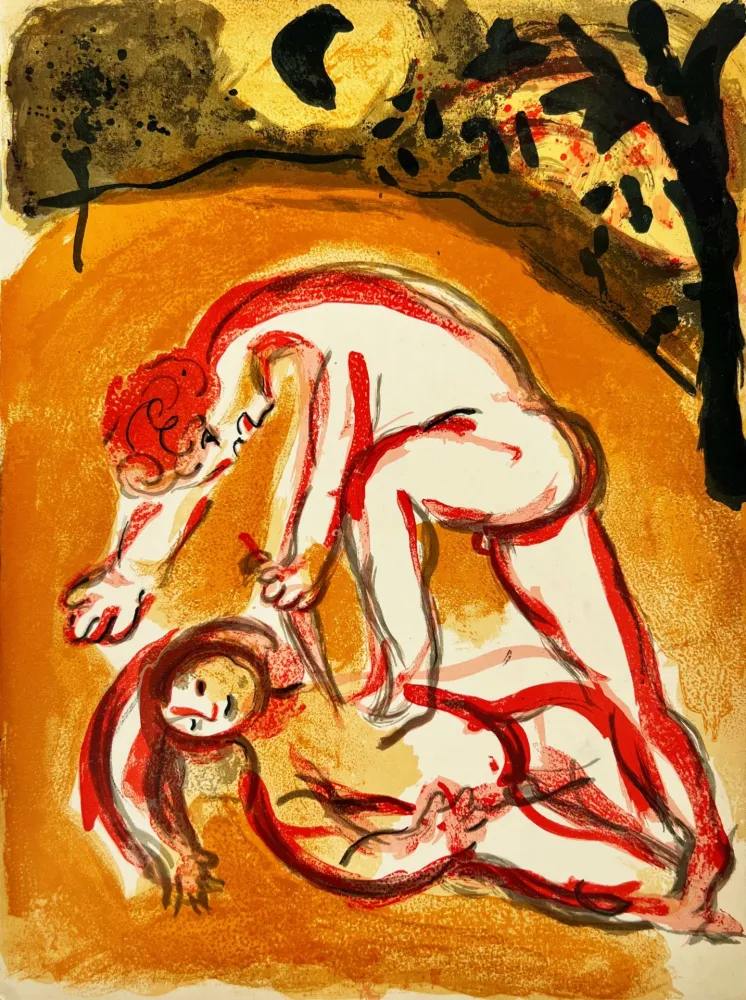 Litografia Chagall - Kain and Abel