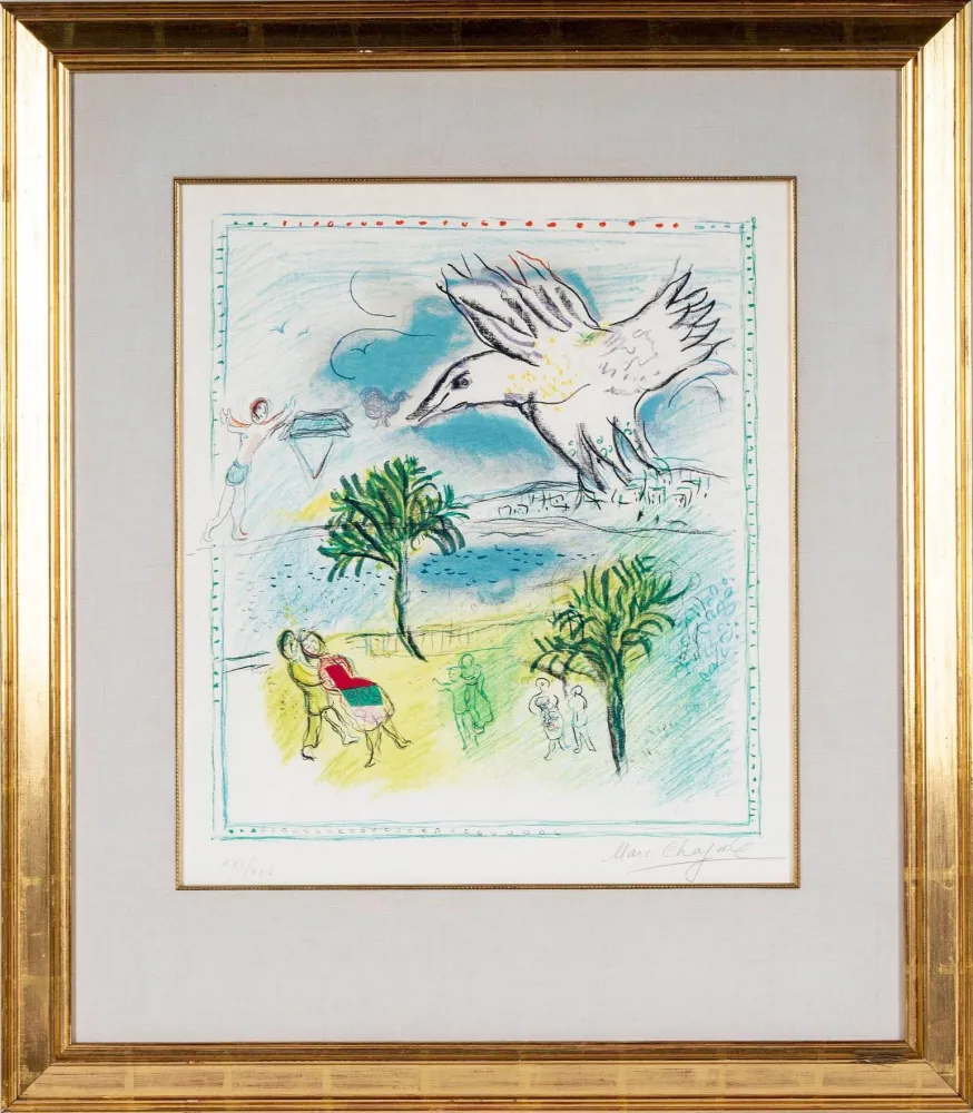 Litografia Chagall - La Grande Corniche