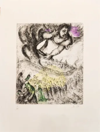 Água-Forte Chagall - La prise de Jérusalem