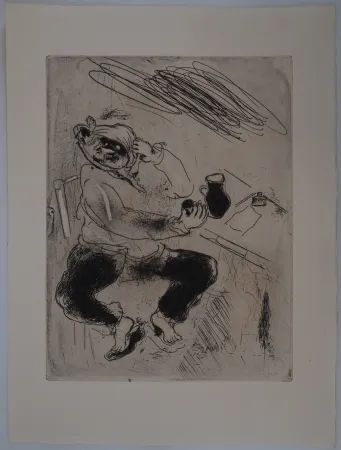 Gravura Chagall - La rage de dents (Mal de dents)