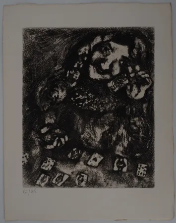 Gravura Chagall - La voyante (Les devineresses)