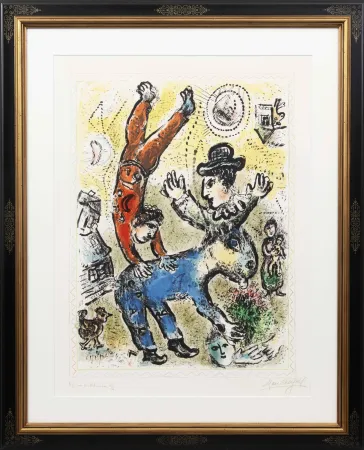 Litografia Chagall - L'Acrobate rouge (The Red Acrobat)