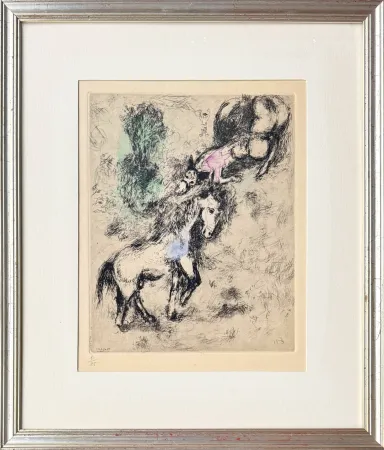 Água-Forte Chagall - Le Cheval et l'Âne (The Horse and the Donkey)