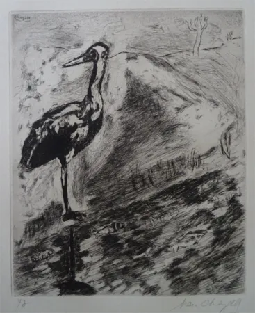 Água-Forte Chagall - Le Heron