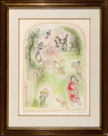 Litografia Chagall - Le jardin de pomone (The Garden of Pomona)