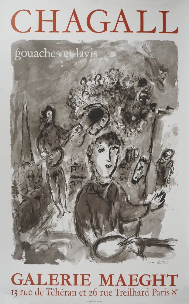 Livro Ilustrado Chagall - Le peintre dans l'atelier à Paris
