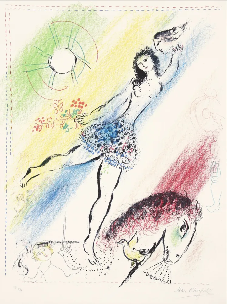 Litografia Chagall -  L’Écuyère