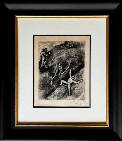 Água-Forte Chagall - L'Enfant et le Maître d'école