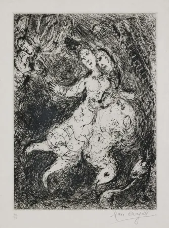 Gravura Chagall - L'envolée