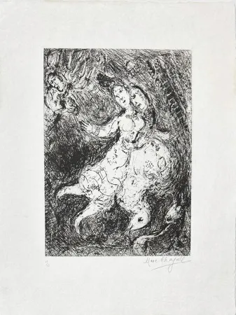 Gravura Chagall - L'envolée