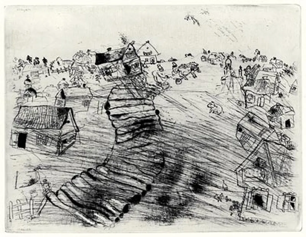 Água-Forte Chagall - Les Ames Mortes