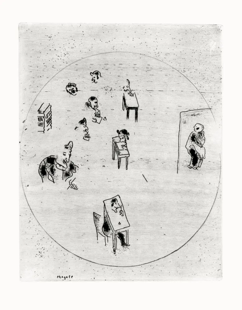 Água-Forte Chagall - Les Ames Mortes