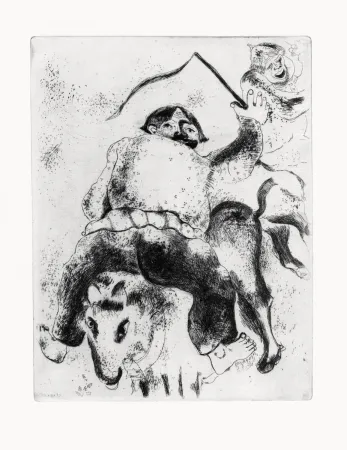 Água-Forte Chagall - Les Ames mortes