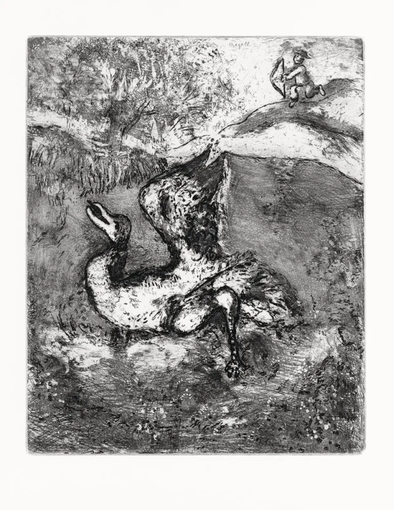 Água-Forte Chagall - Les Fables de La Fontaine