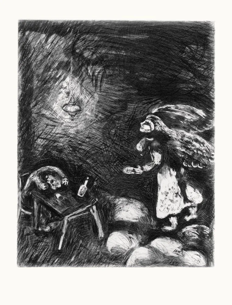 Água-Forte Chagall - Les Fables de La Fontaine
