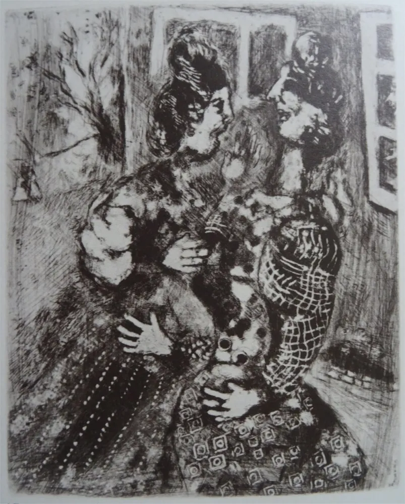 Água-Forte Chagall - Les femmes et le secret