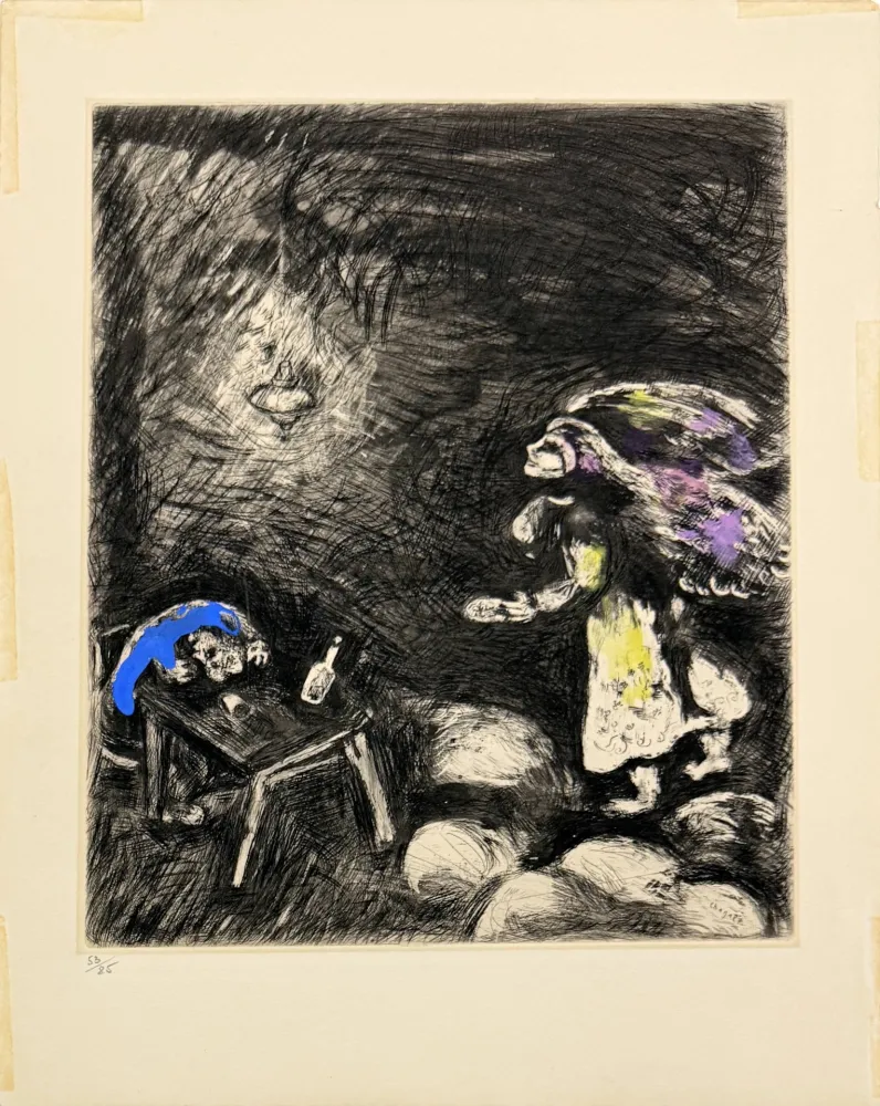 Água-Forte Chagall - L'Ivrogne et sa Femme