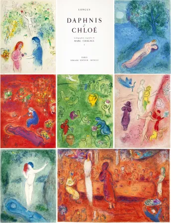 Livro Ilustrado Chagall - Longus. DAPHNIS & CHLOÉ (Paris, Tériade, 1961)