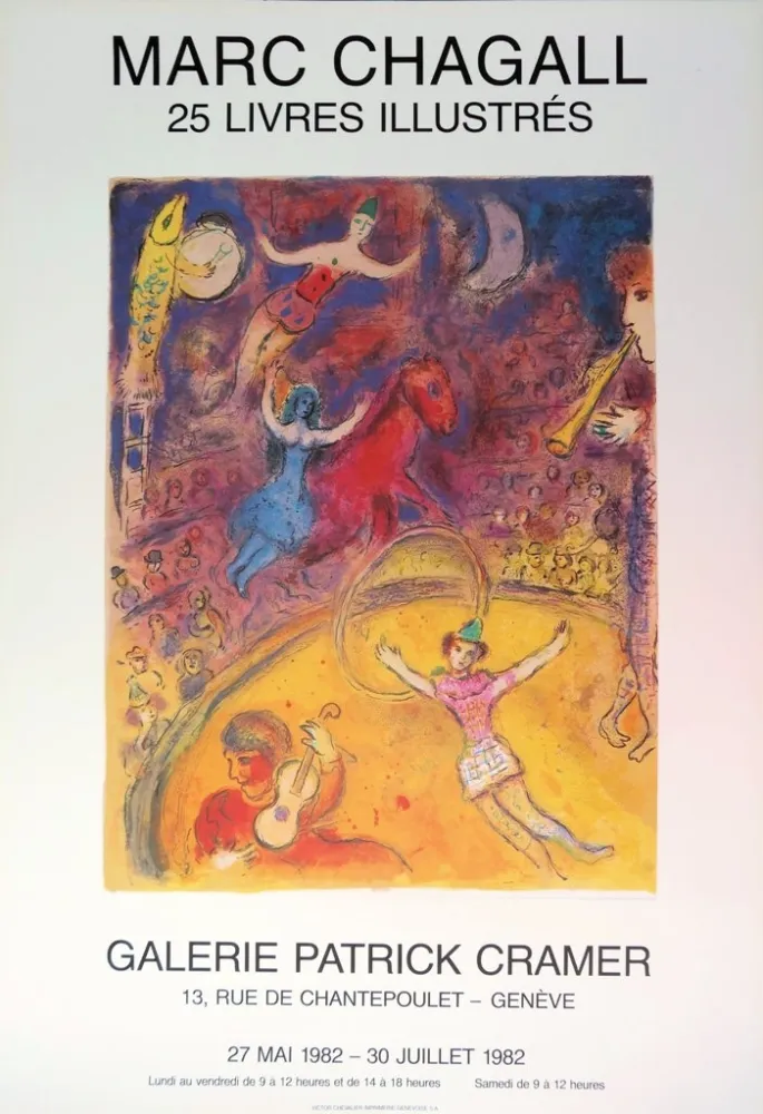 Livro Ilustrado Chagall - Marc Chagall: 25 livres illustrés - Le cirque