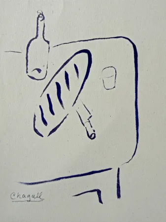 Livro Ilustrado Chagall - Marc Chagall -  Le Dur désir de durer - ÉLUARD PaulEdité par Bordas, Paris, 1950
