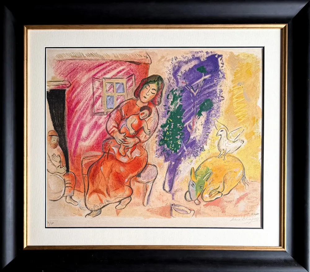 Litografia Chagall - Maternité