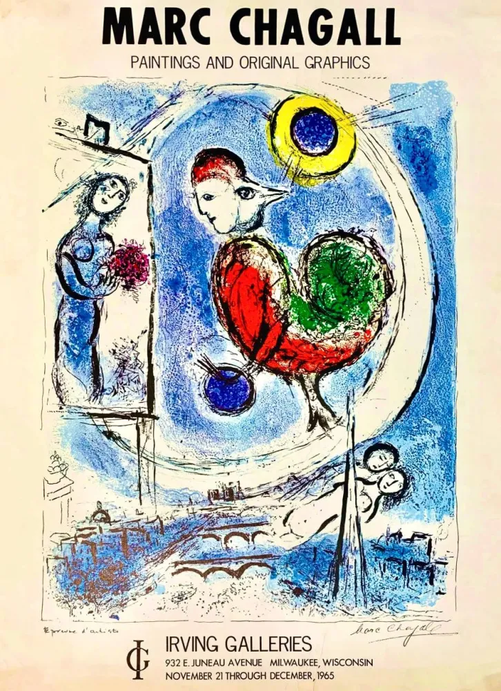 Cartaz Chagall - Merry Christmas