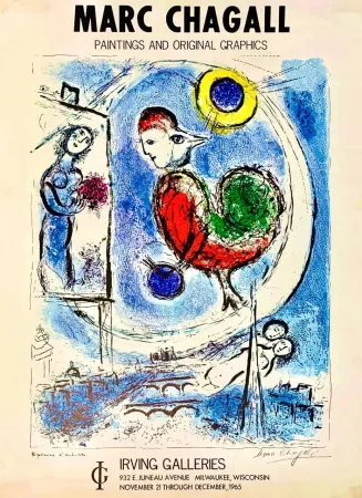 Cartaz Chagall - Merry Christmas