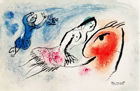 Litografia Chagall - New Year's Card