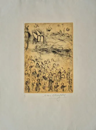 Água-Forte E Água-Tinta Chagall - Plate 26, from Psalms of David
