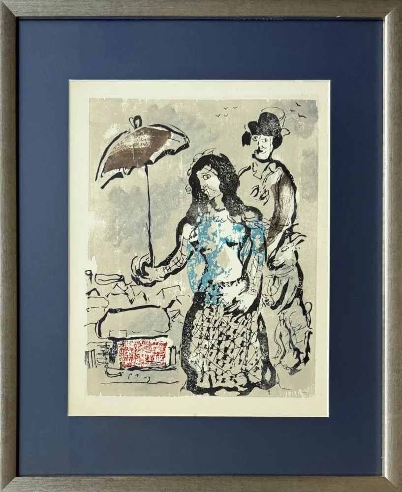 Xilogravura Chagall - Poèmes, Planche IV