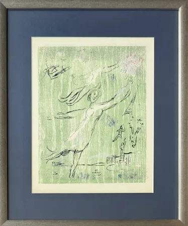 Xilogravura Chagall - Poèmes, Planche IX (trial proof)