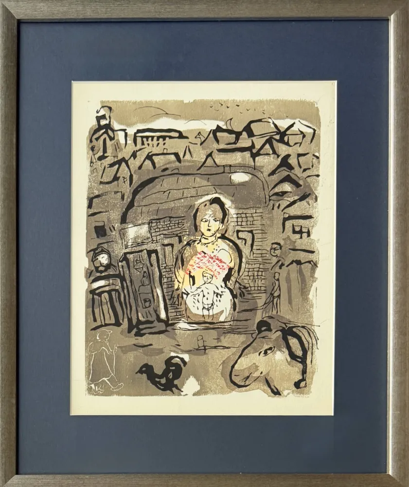 Xilogravura Chagall - Poèmes, Planche VIII