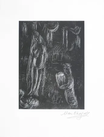 Linogravura Chagall - Pour Vava, planche 4