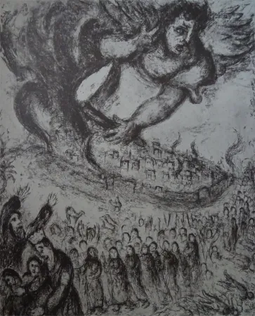 Água-Forte Chagall - Prise de Jerusalem
