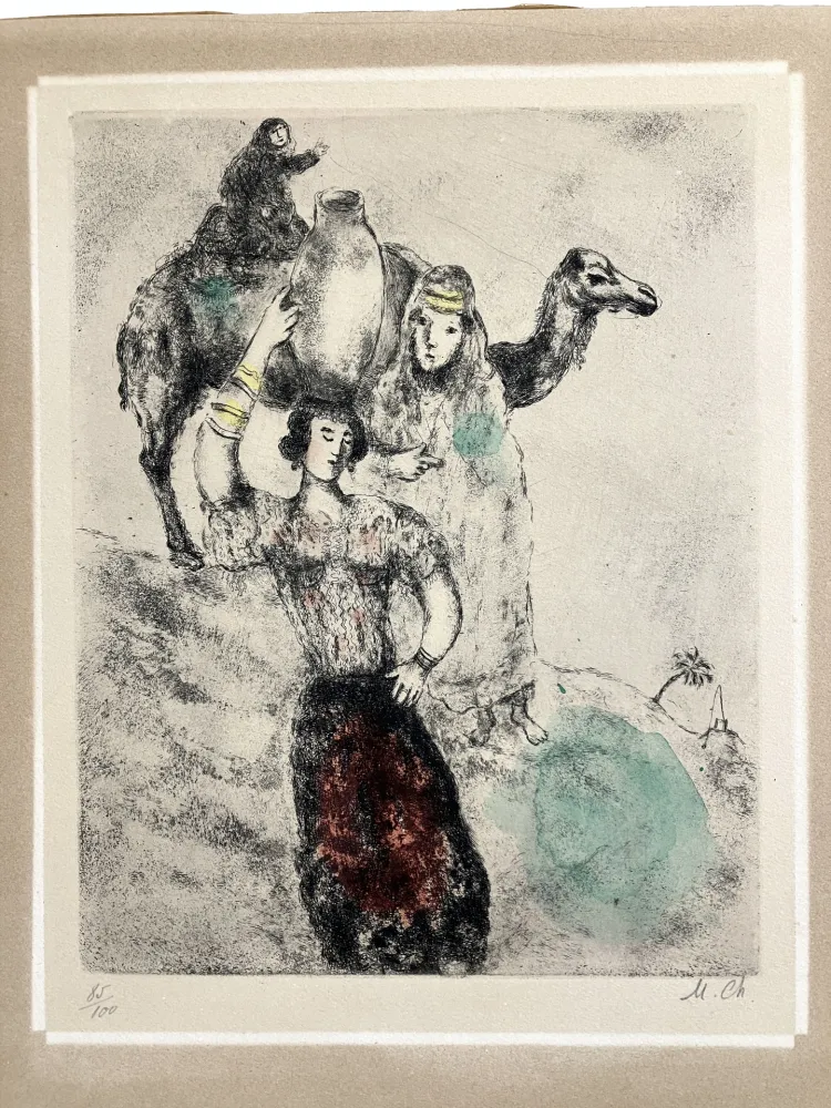 Água-Forte Chagall - Rebecca à la fontaine circa 1931-1939