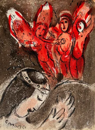 Litografia Chagall - Sarah And Abimelech