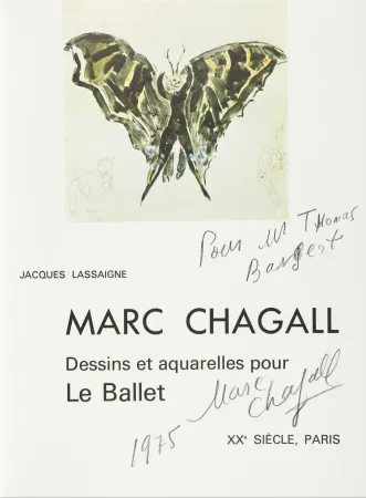 Livro Ilustrado Chagall - Signed & Dedicated - Dessins et aquarelles pour Le Ballet 