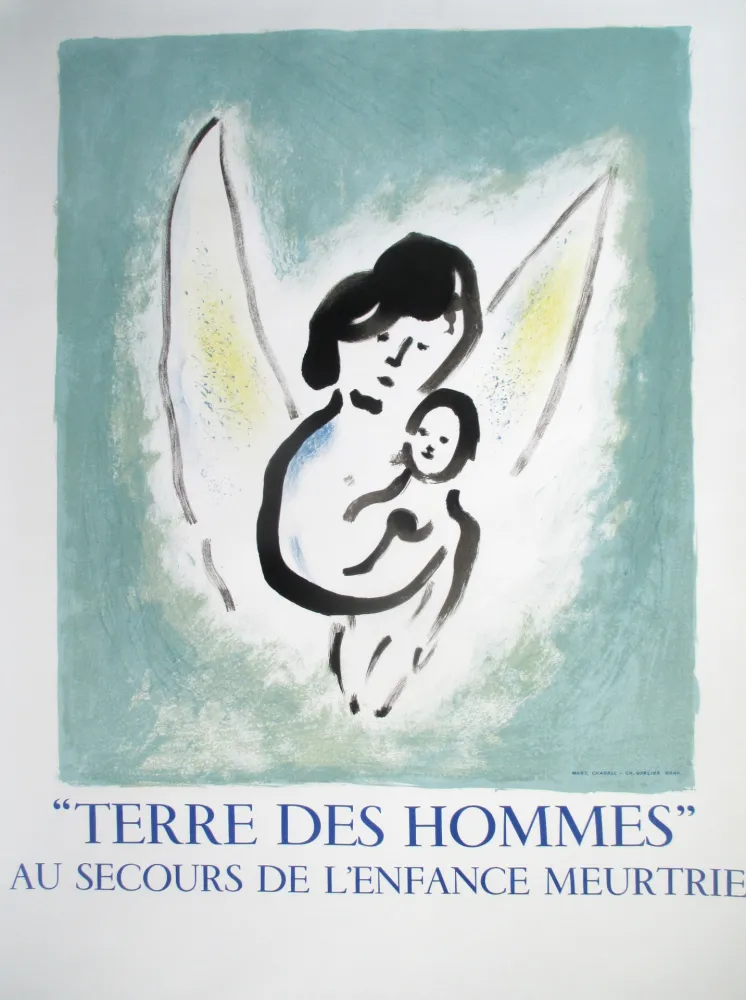 Litografia Chagall - Terre des Hommes