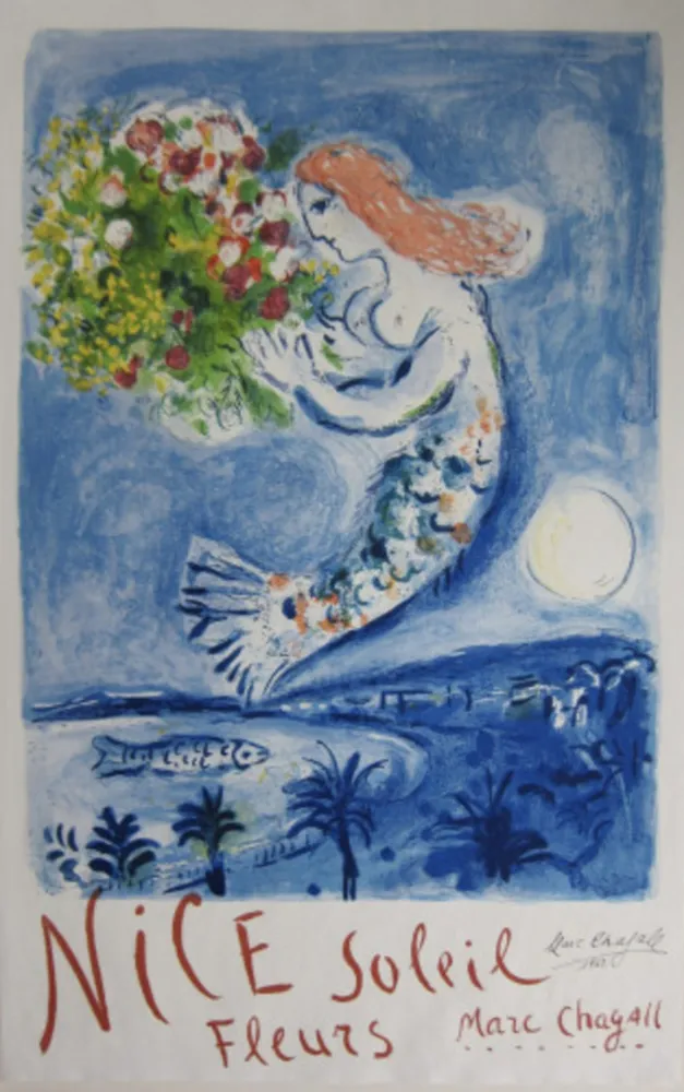 Litografia Chagall - The Bay of Angels (La Baie des Anges)