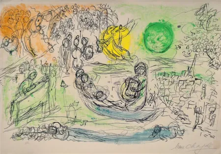 Litografia Chagall - The Concert