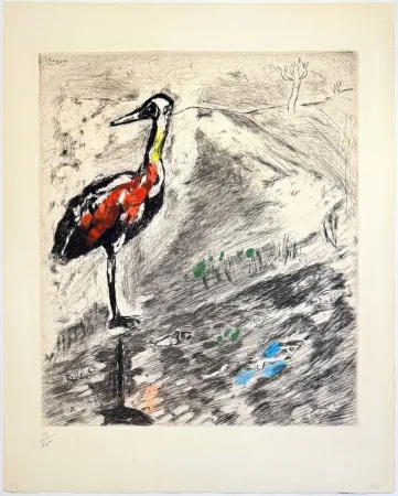 Água-Forte Chagall - The Heron