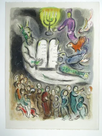 Litografia Chagall - The Story of Exodus