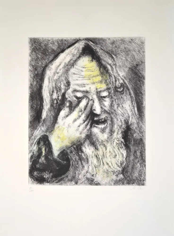 Gravura Chagall - The suffering of Jeremiah - MCH103