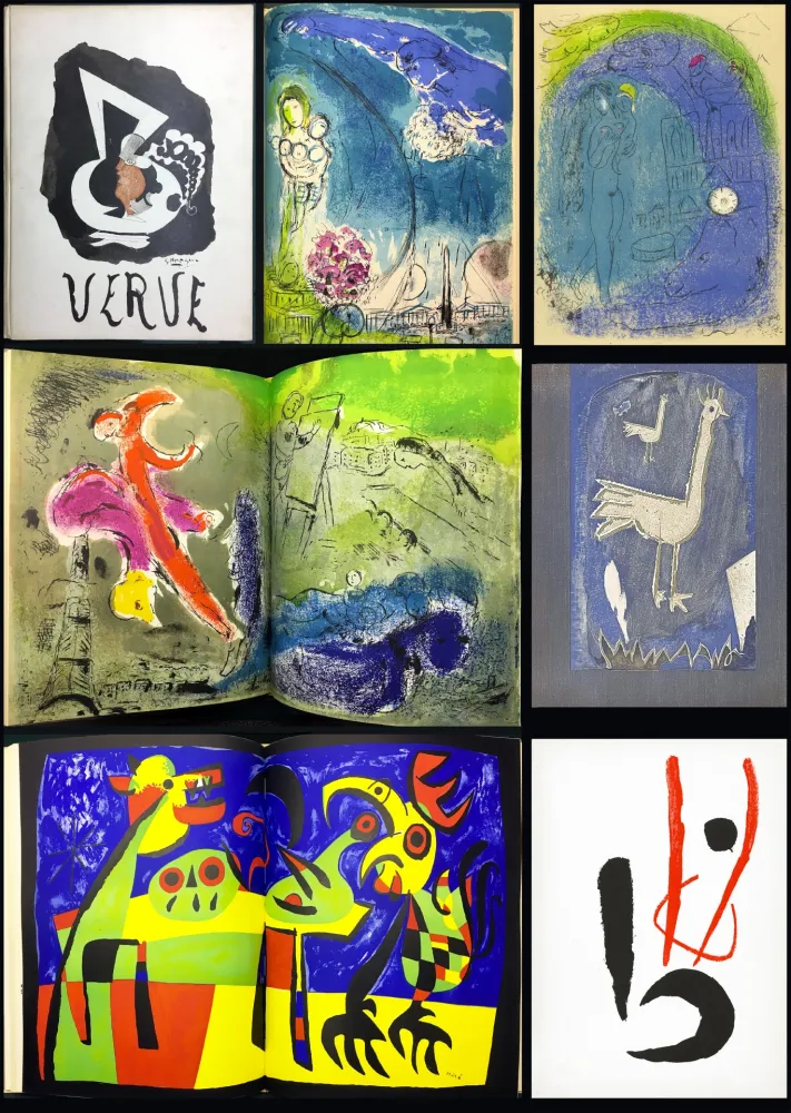 Livro Ilustrado Chagall - VERVE Vol. VII. N° 27-28. VISIONS DE PARIS (1953)
