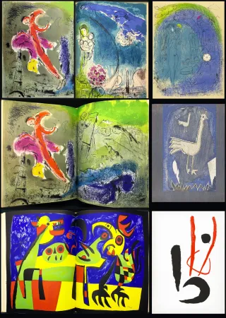 Livro Ilustrado Chagall - VERVE Vol. VII. N° 27-28. VISIONS DE PARIS - 34 lithographies (1953)