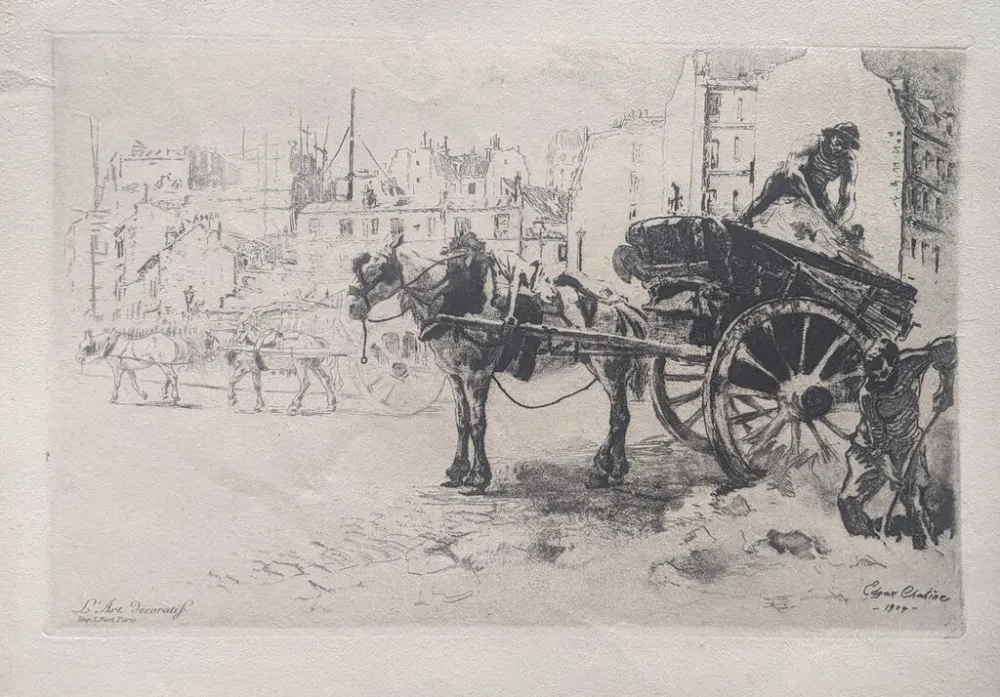 Água-Forte E Água-Tinta Chahine - Les Terrassiers