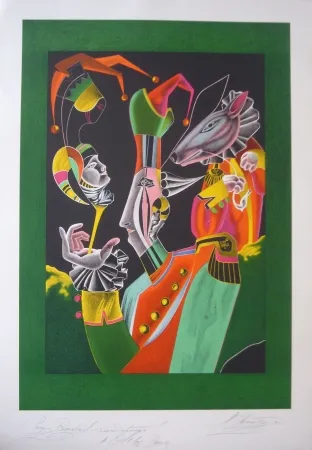 Litografia Chemiakin - Carnaval