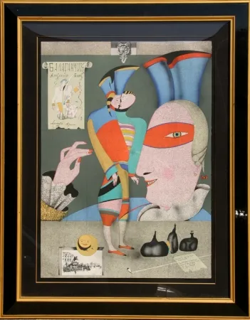 Litografia Chemiakin - Cirque Russe I